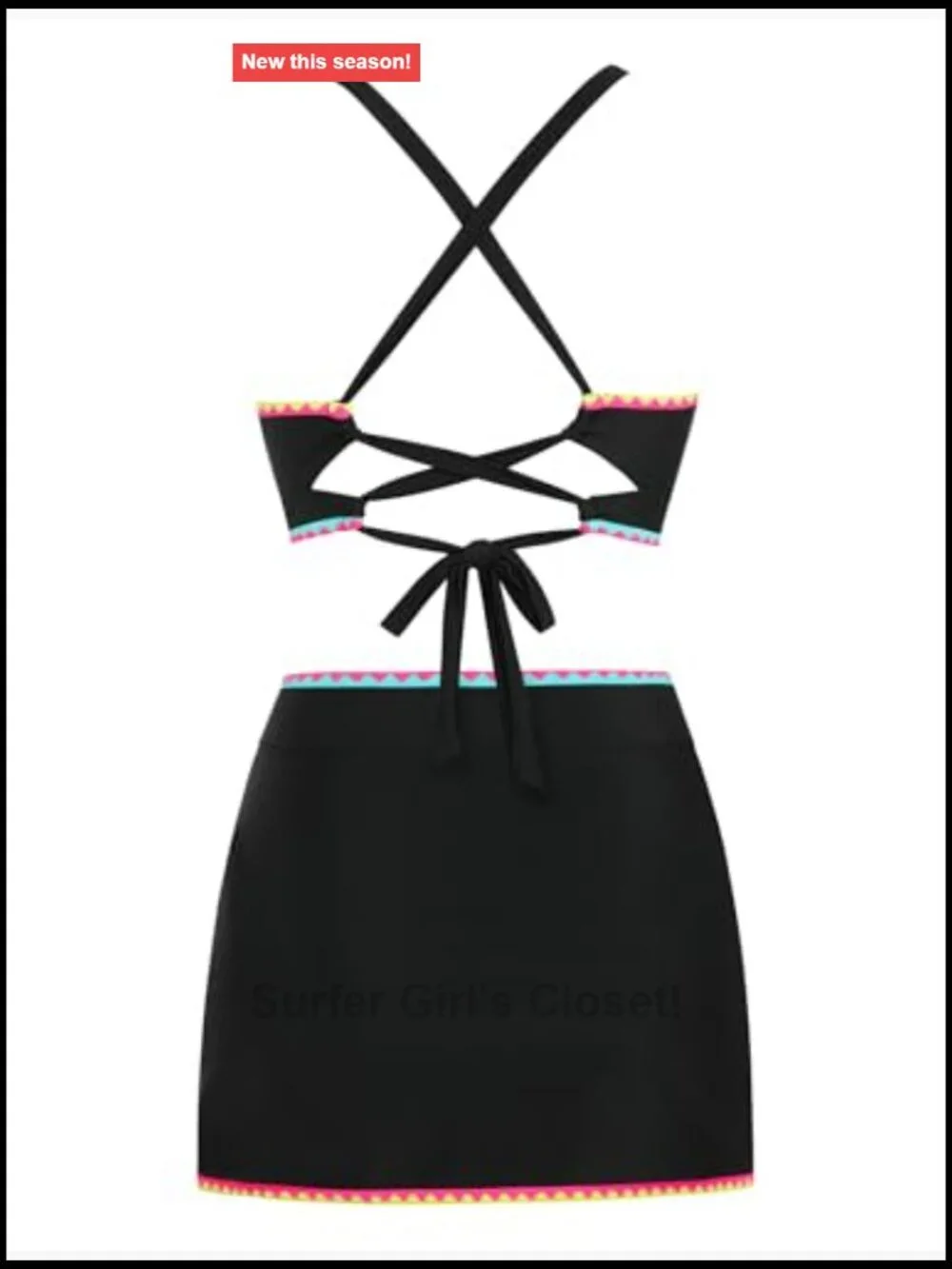 High Waisted Bikini with Skirt Tummy Control Two Piece Swimsuit